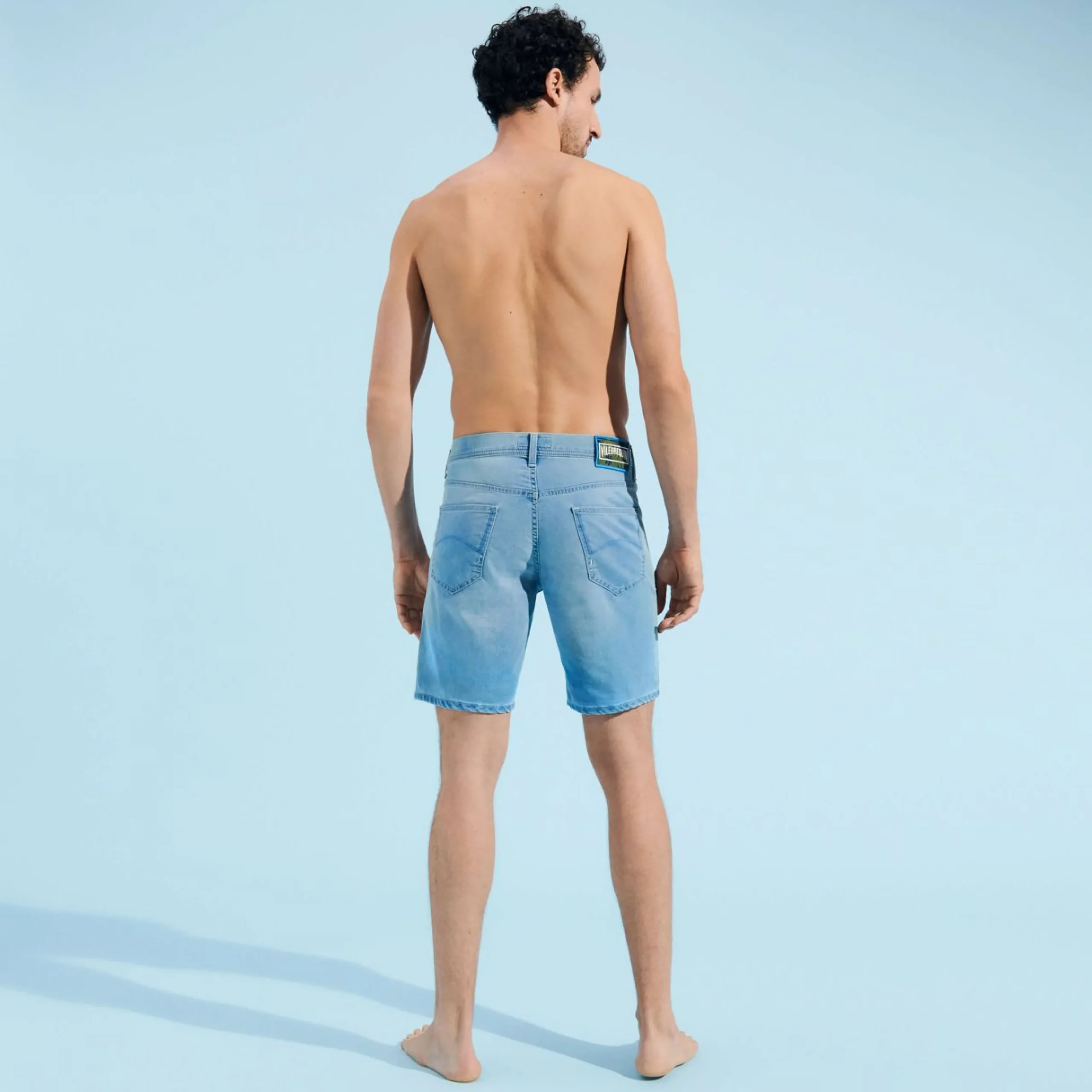 Homme Vilebrequin Bermudas Et Shorts^Bermuda 5 Poches En Jean Delave Homme Sud