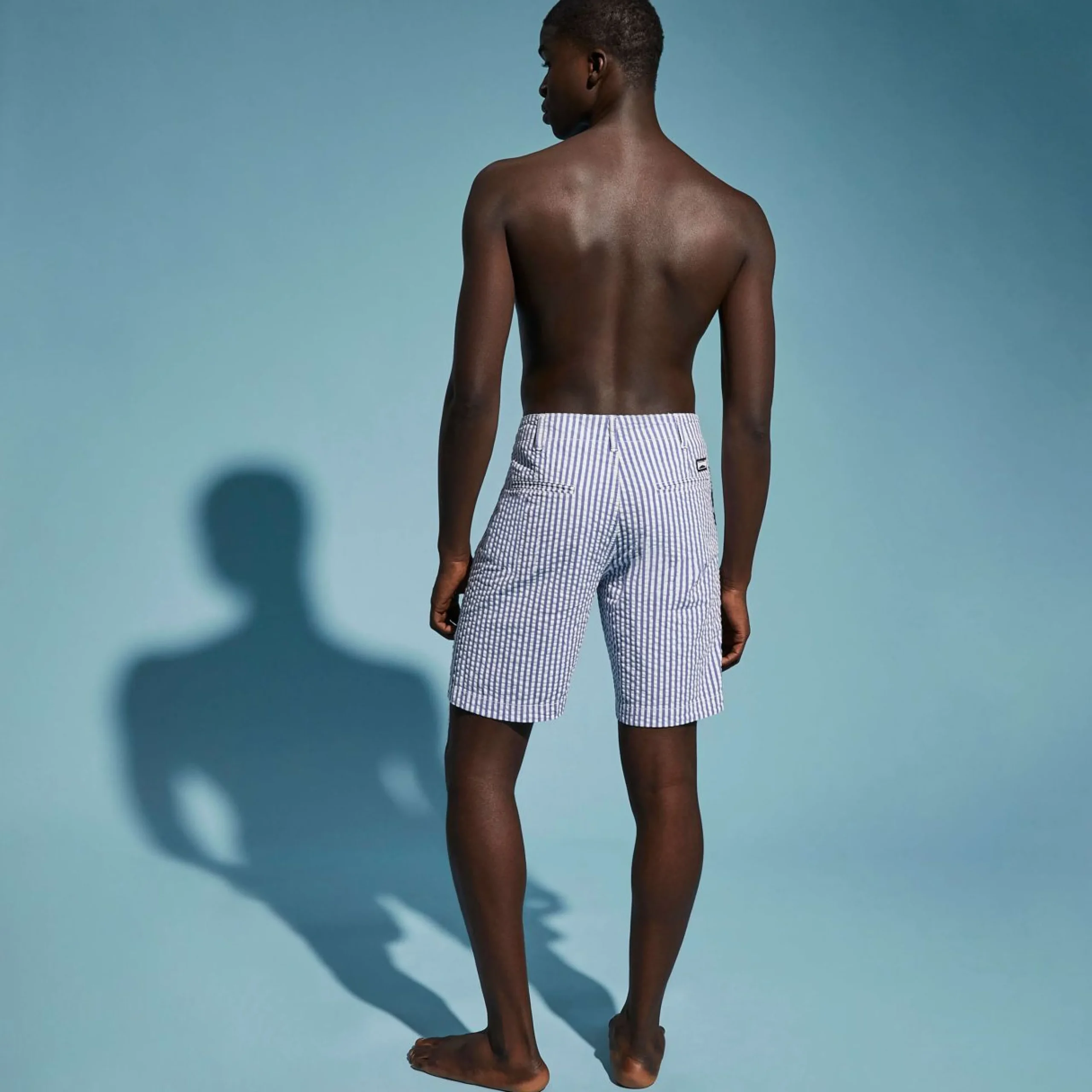Homme Vilebrequin Bermudas Et Shorts^Bermuda Chino En Coton Homme Seersucker