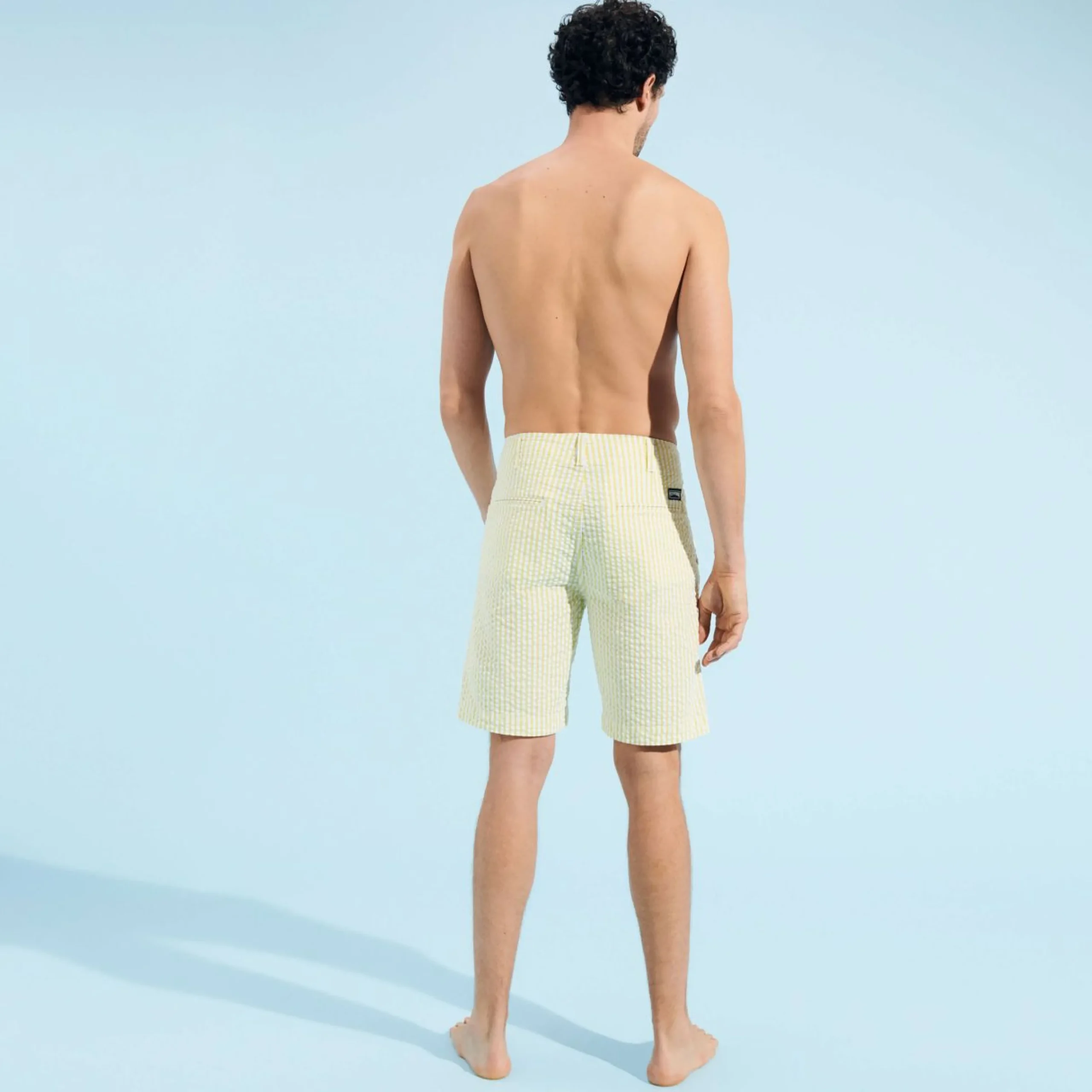 Homme Vilebrequin Bermudas Et Shorts^Bermuda Chino En Coton Homme Seersucker