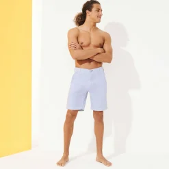Homme Vilebrequin Bermudas Et Shorts^Bermuda En Coton Homme Imprime Micro Flower