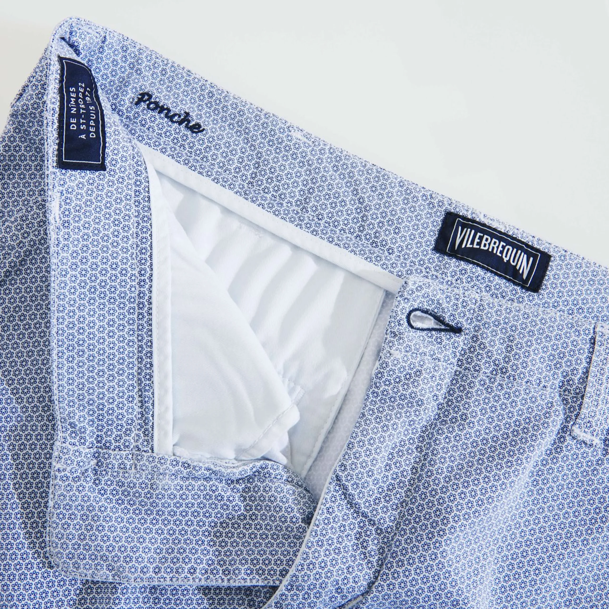 Homme Vilebrequin Bermudas Et Shorts^Bermuda En Coton Homme Imprime Micro Flower