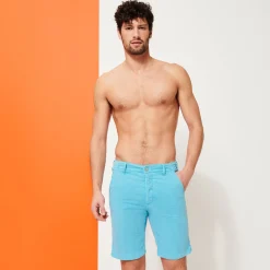 Homme Vilebrequin Bermudas Et Shorts^Bermuda En Coton Homme Imprime Micro Flower