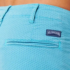 Homme Vilebrequin Bermudas Et Shorts^Bermuda En Coton Homme Imprime Micro Flower