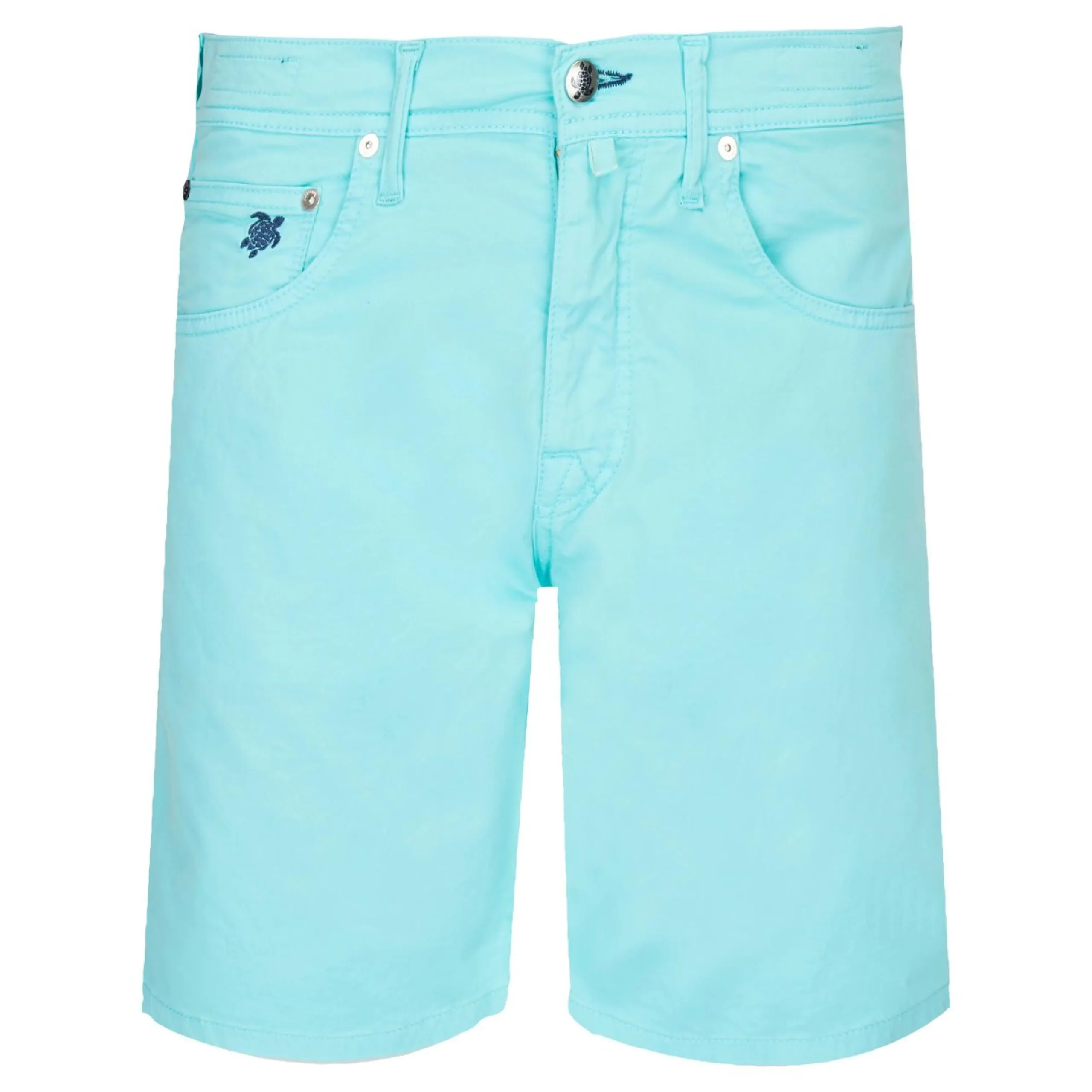 Homme Vilebrequin Bermudas Et Shorts^Bermuda En Coton Satine 5 Poches Homme Uni