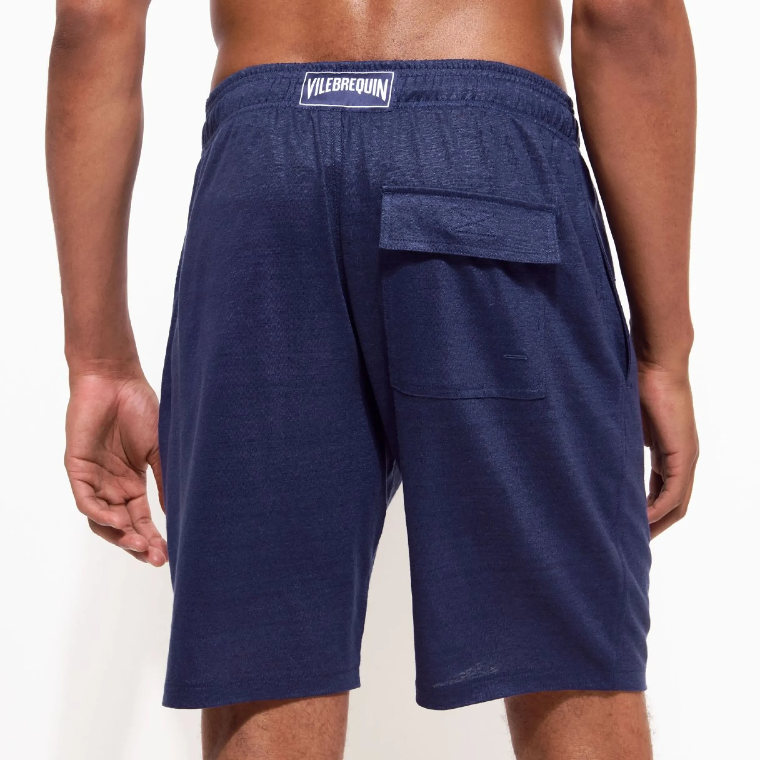Homme Vilebrequin Loungewear^Bermuda En Jersey De Lin Unisexe Uni