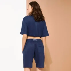 Homme Vilebrequin Loungewear^Bermuda En Jersey De Lin Unisexe Uni