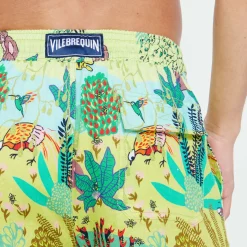 Homme Vilebrequin Bermudas Et Shorts^Bermuda En Lin Homme Imprime Jungle Rousseau