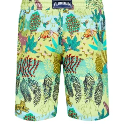 Homme Vilebrequin Bermudas Et Shorts^Bermuda En Lin Homme Imprime Jungle Rousseau