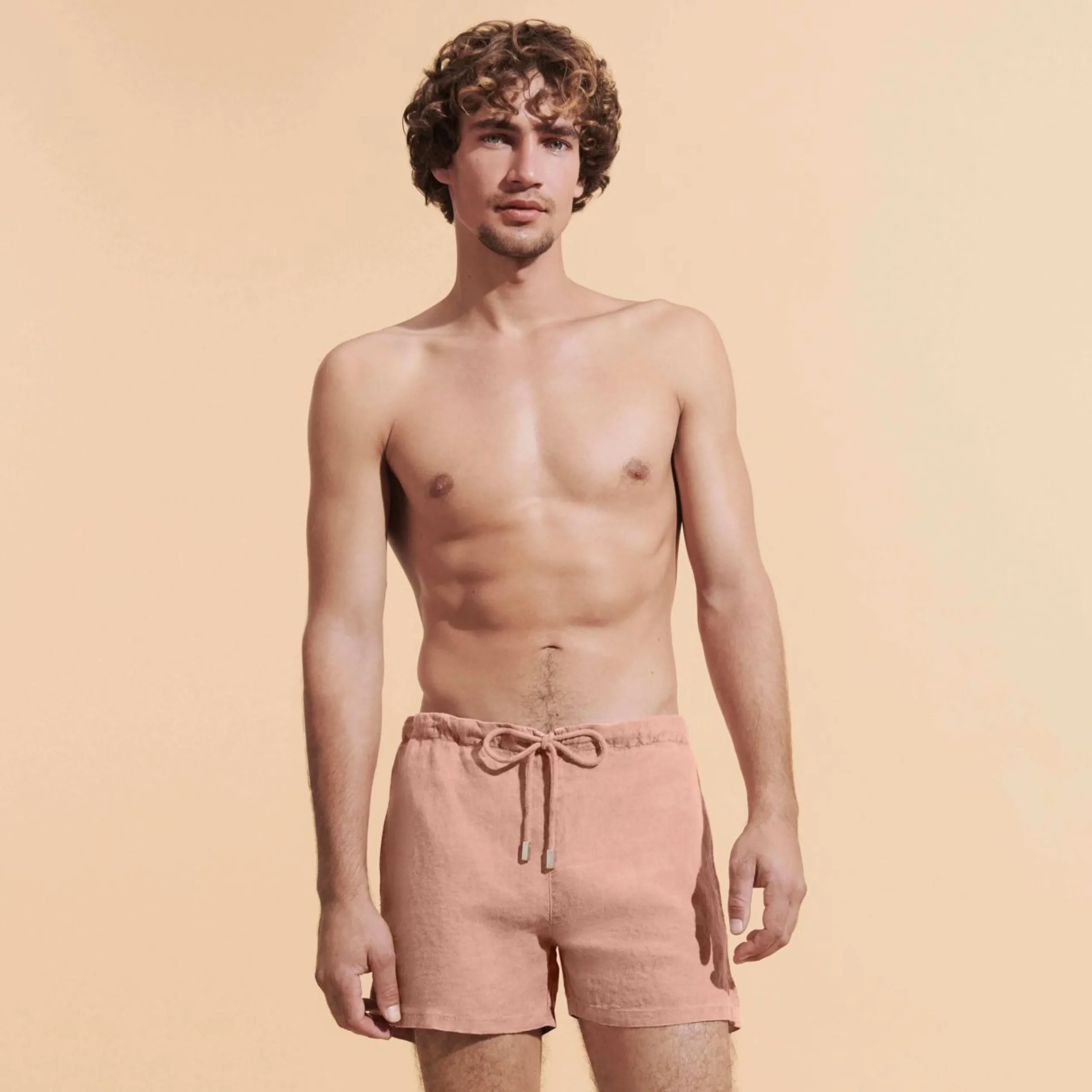 Homme Vilebrequin Bermudas Et Shorts^Bermuda En Lin Homme Mineral Dye