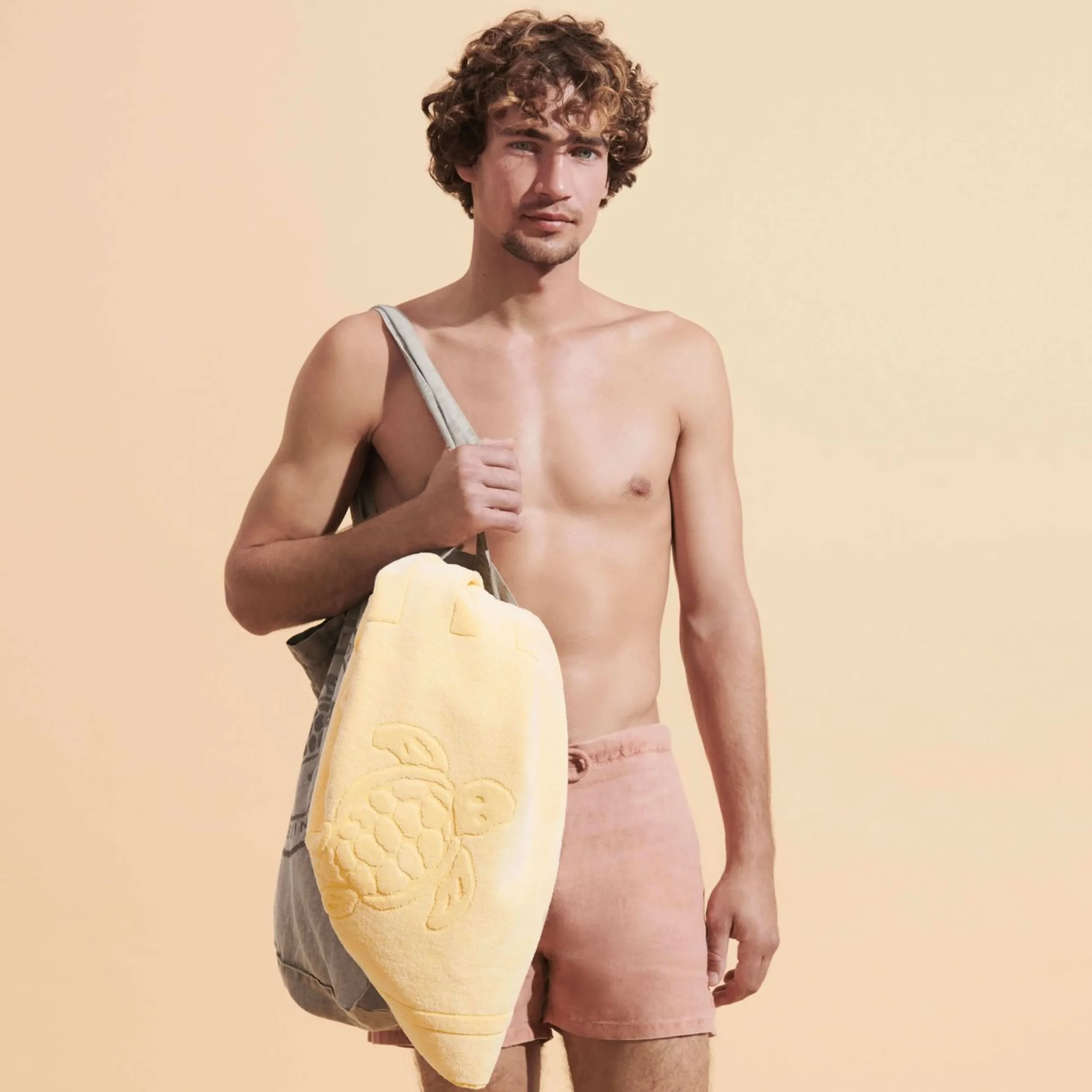 Homme Vilebrequin Bermudas Et Shorts^Bermuda En Lin Homme Mineral Dye