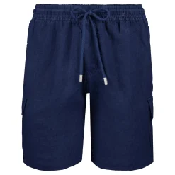 Homme Vilebrequin Bermudas Et Shorts^Bermuda En Lin Homme Uni Poches Cargo