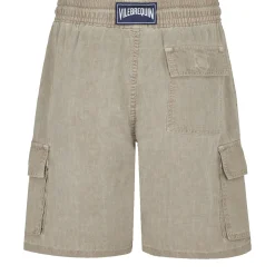 Homme Vilebrequin Bermudas Et Shorts^Bermuda En Lin Homme Uni Teinture Minerale