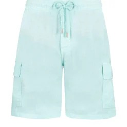 Homme Vilebrequin Bermudas Et Shorts^Bermuda En Lin Homme Uni Poches Cargo