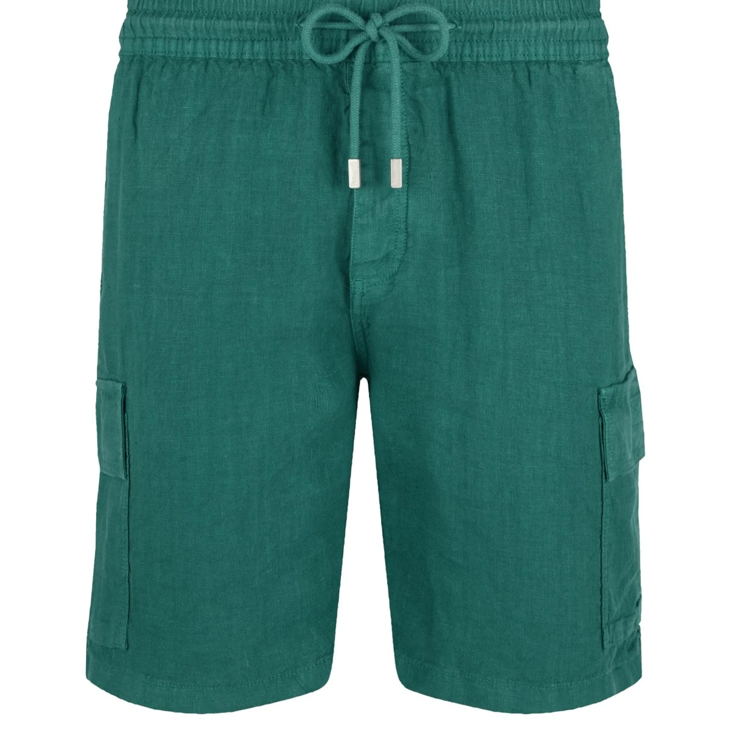 Homme Vilebrequin Pantalons^Bermuda En Lin Homme Uni Poches Cargo