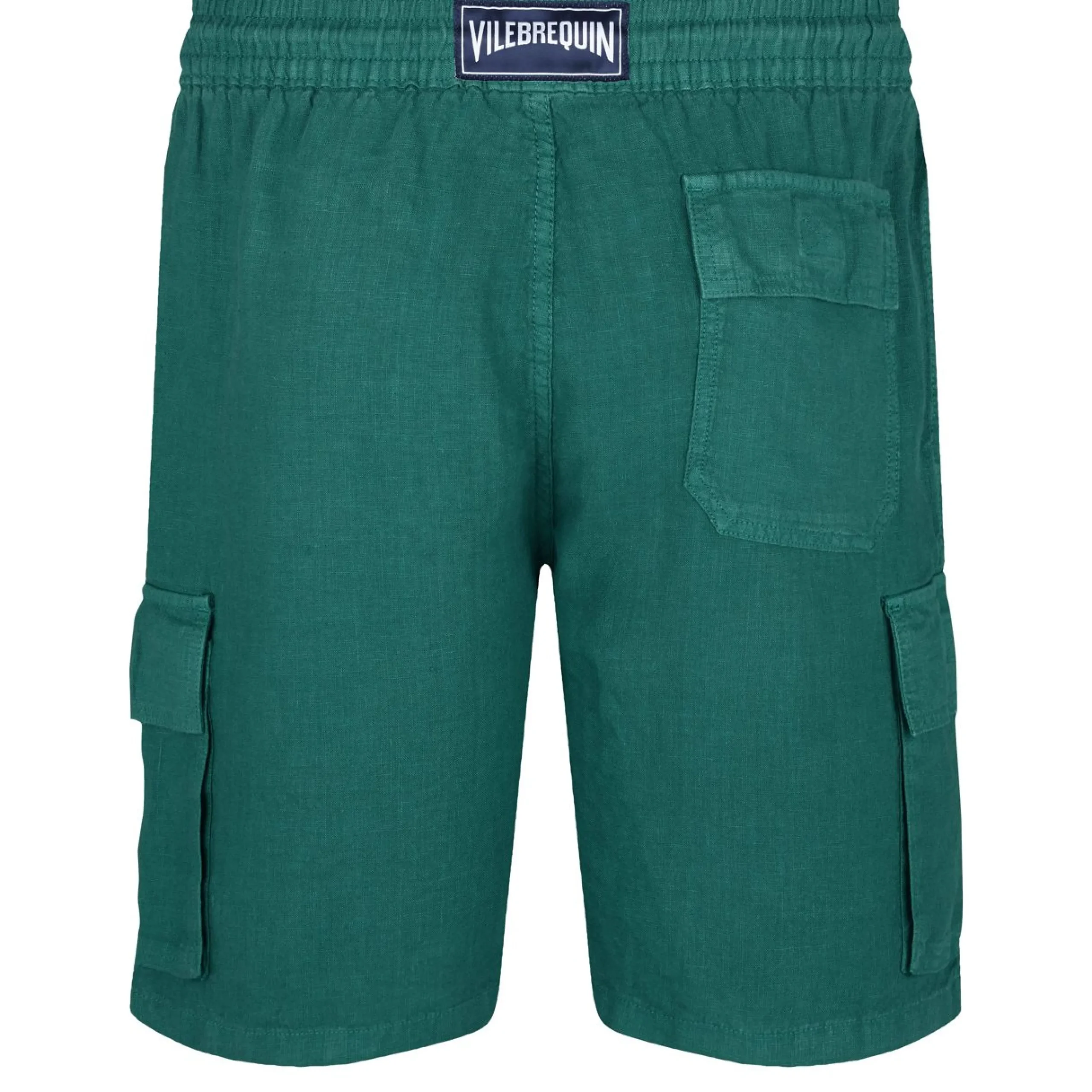 Homme Vilebrequin Pantalons^Bermuda En Lin Homme Uni Poches Cargo