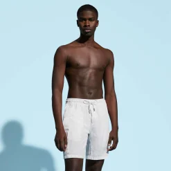 Homme Vilebrequin Bermudas Et Shorts^Bermuda En Lin Homme Uni Poches Cargo