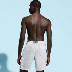 Homme Vilebrequin Bermudas Et Shorts^Bermuda En Lin Homme Uni Poches Cargo