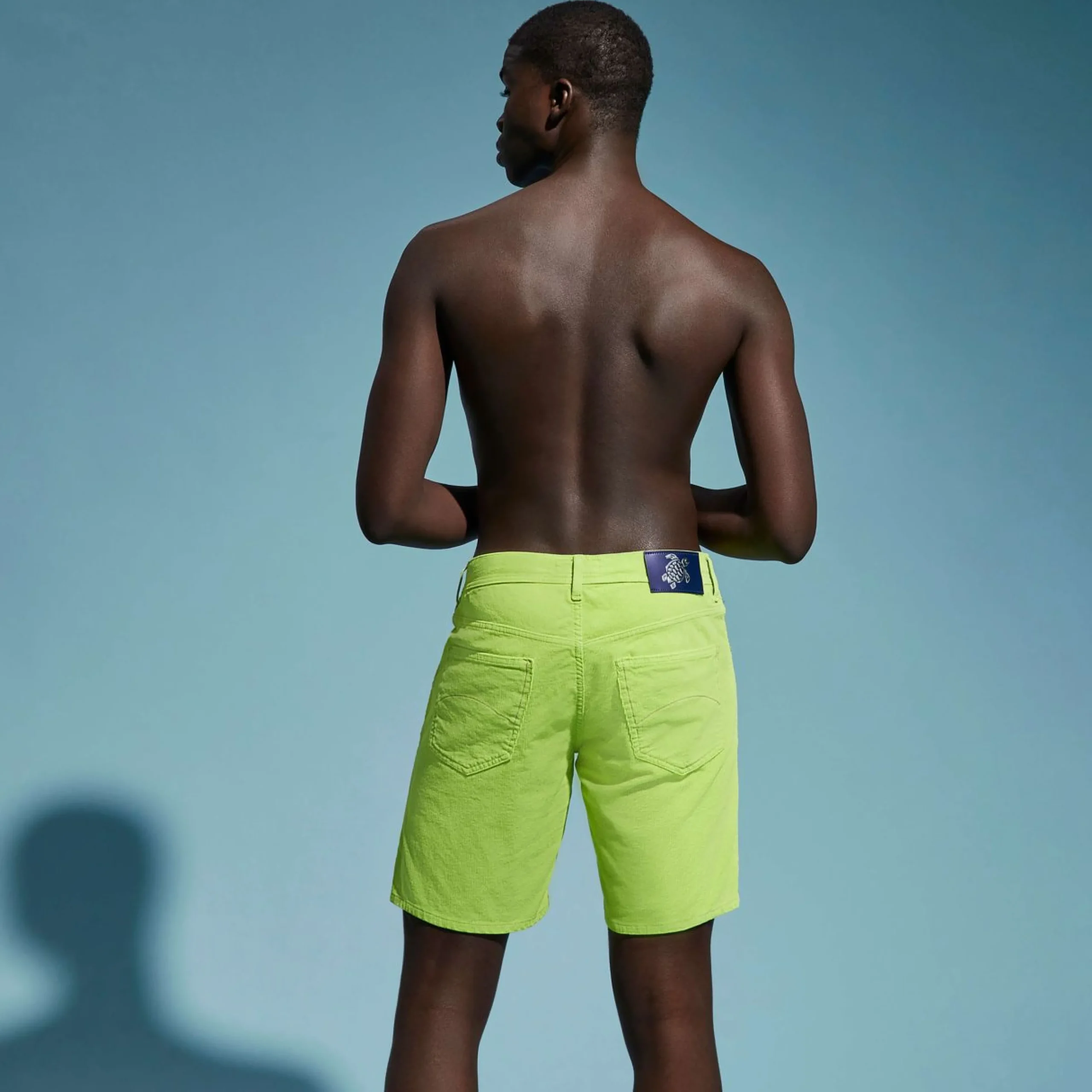 Homme Vilebrequin Bermudas Et Shorts^Bermuda En Velours Cotele 2000 Raies 5 Poches Homme Uni