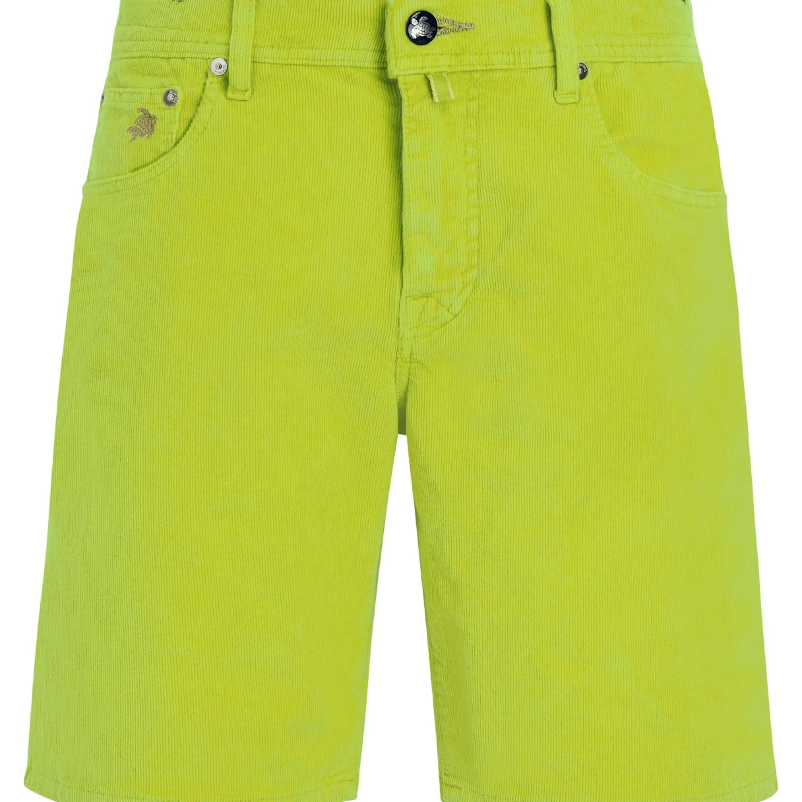 Homme Vilebrequin Bermudas Et Shorts^Bermuda En Velours Cotele 2000 Raies 5 Poches Homme Uni