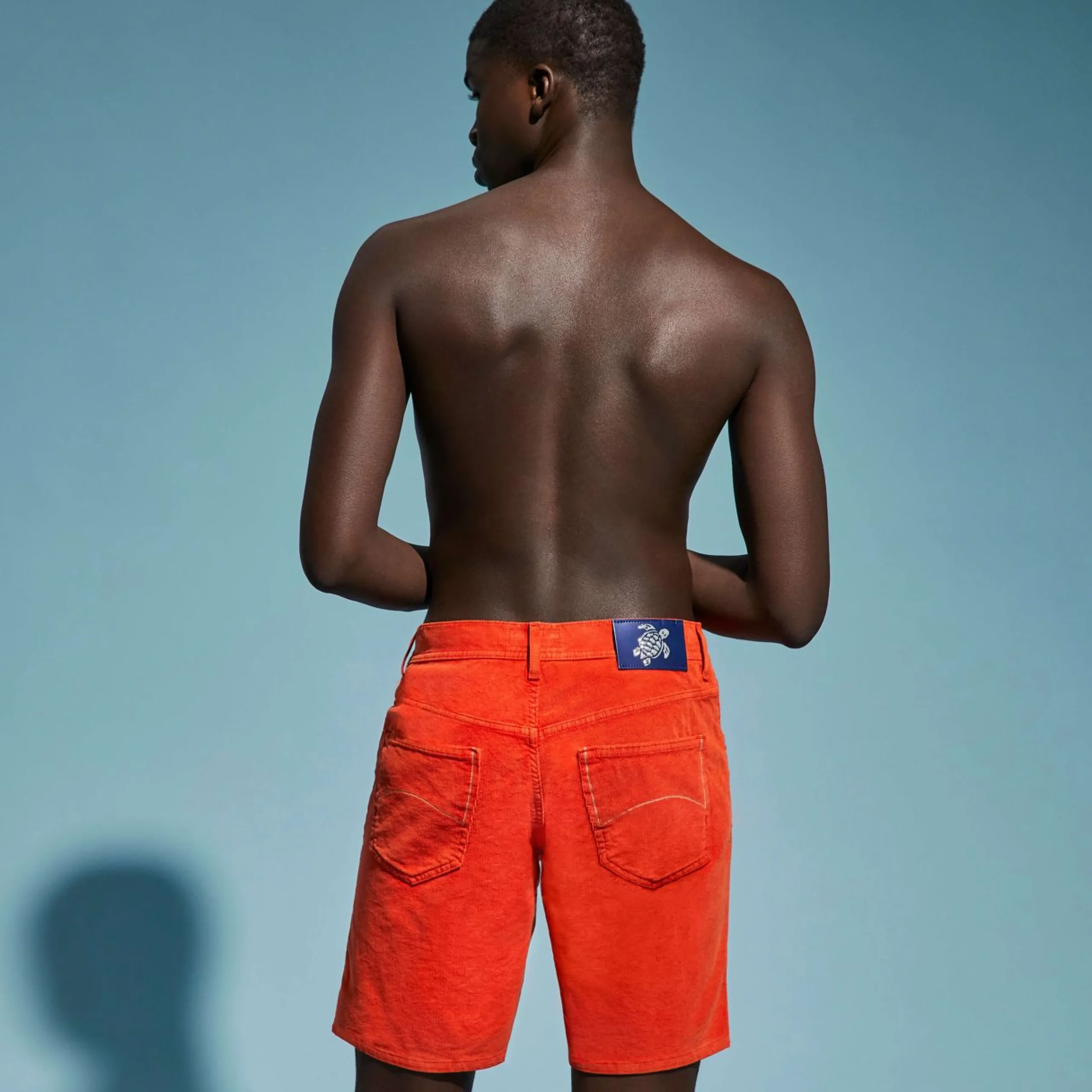Homme Vilebrequin Bermudas Et Shorts^Bermuda En Velours Cotele 2000 Raies 5 Poches Homme Uni