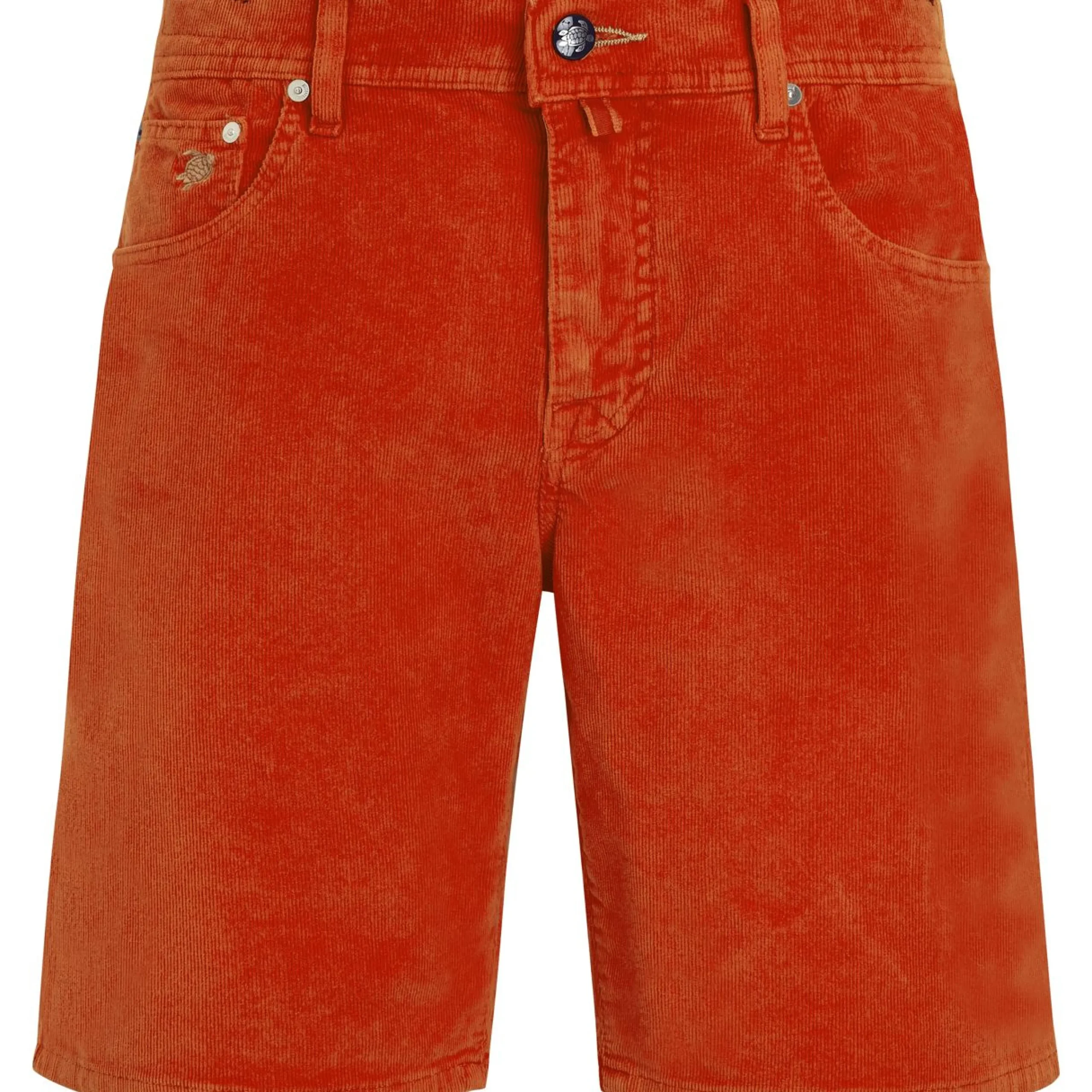Homme Vilebrequin Bermudas Et Shorts^Bermuda En Velours Cotele 2000 Raies 5 Poches Homme Uni