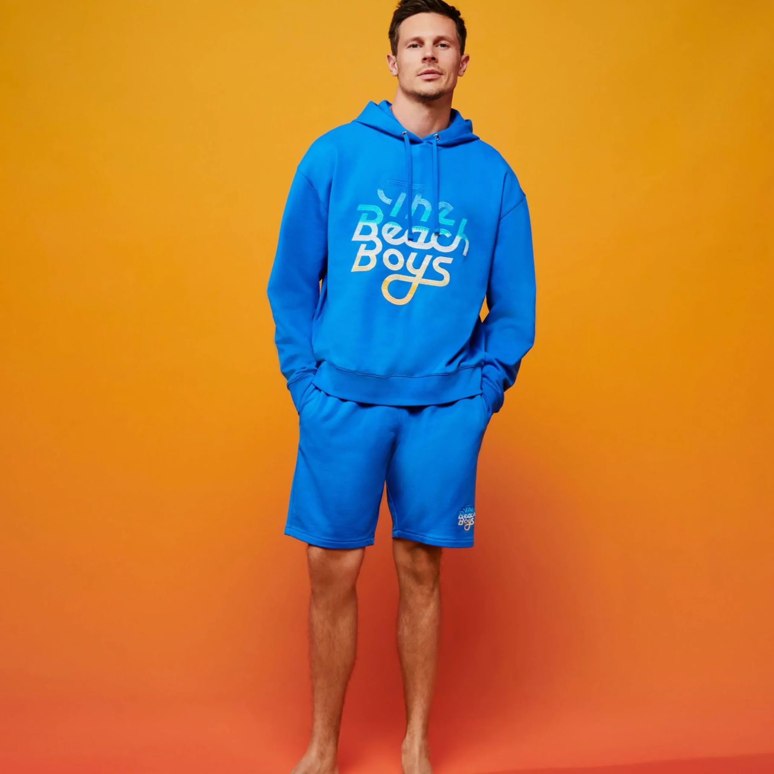 Homme Vilebrequin Bermudas Et Shorts^Bermuda Homme En Coton Organique Logo Brodé - X The Beach Boys
