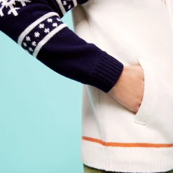 Homme Vilebrequin Pulls Et Cardigans^Cardigan Motifs Jacquard Ski Turtle En Laine Homme