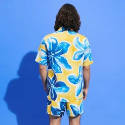 Homme Vilebrequin Chemises^Chemise Bowling En Chanvre Et Tencel Homme Raiatea