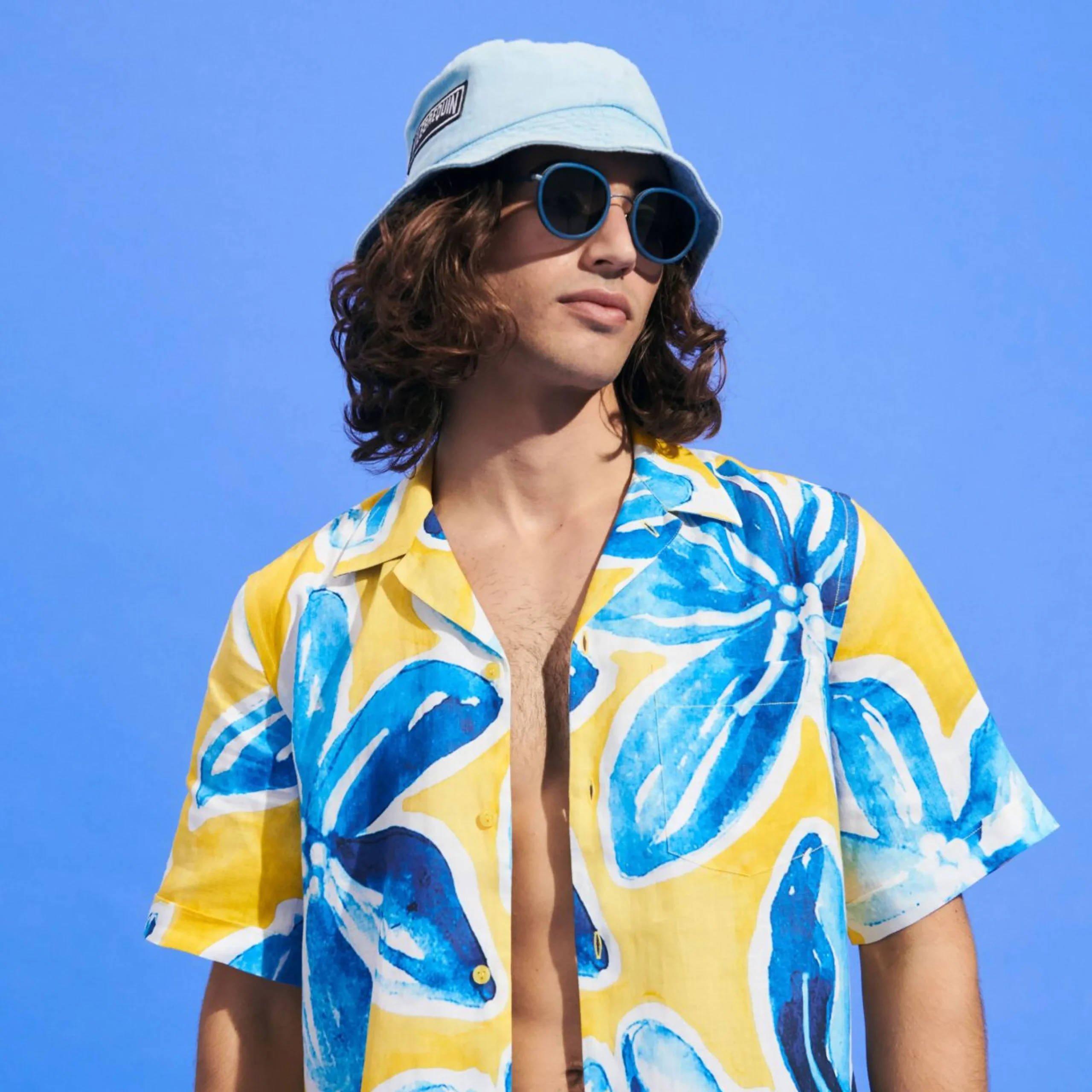 Homme Vilebrequin Chemises^Chemise Bowling En Chanvre Et Tencel Homme Raiatea