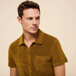 Homme Vilebrequin Loungewear^Chemise Bowling En Eponge Unisexe Unie