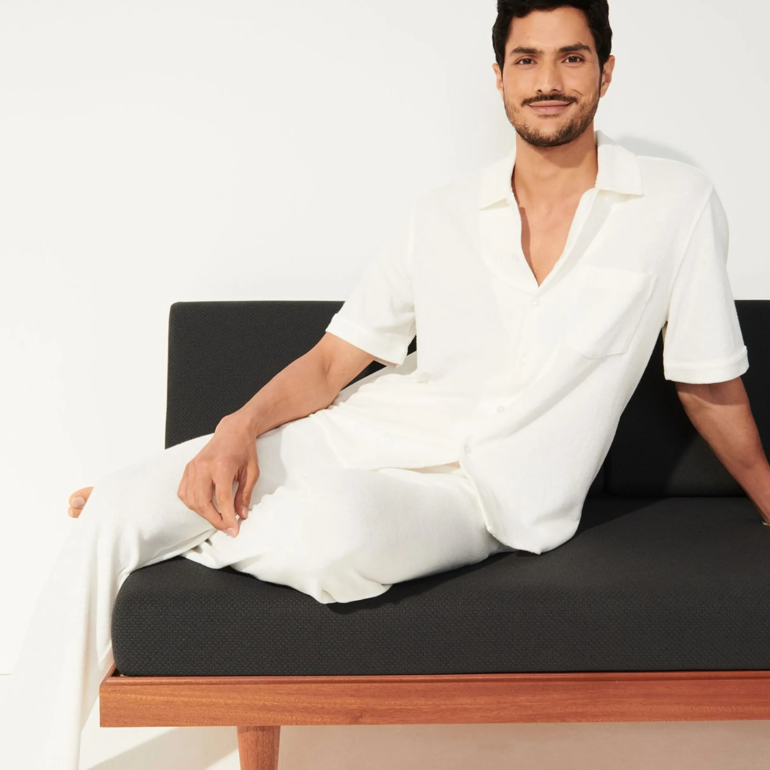 Homme Vilebrequin Loungewear^Chemise Bowling En Eponge Unisexe Unie