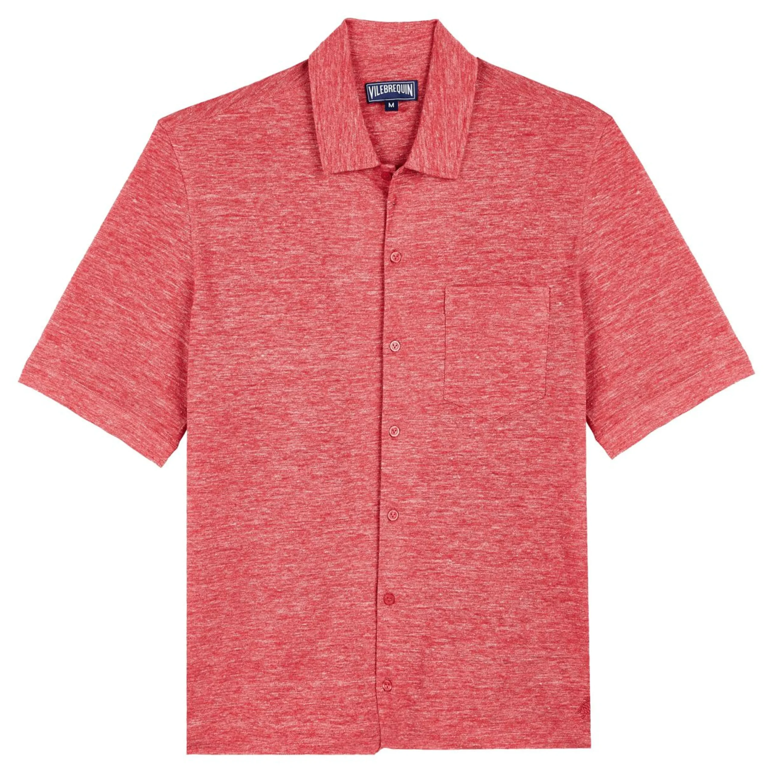 Femme Vilebrequin Chemises^Chemise Bowling En Jersey De Lin Unisexe Unie