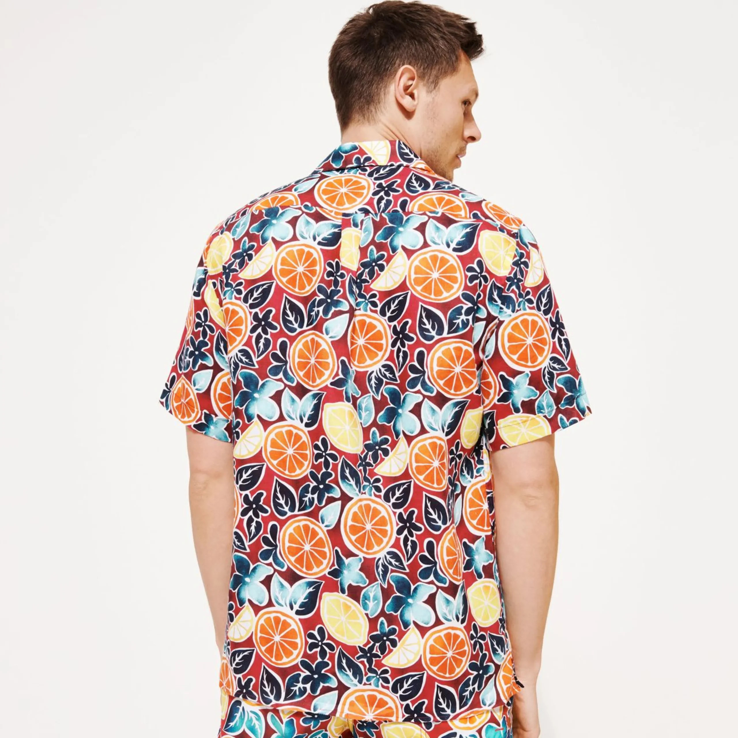 Homme Vilebrequin Chemises^Chemise Bowling En Lin Homme Presse Citron