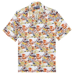 Homme Vilebrequin Chemises^Chemise Bowling En Lin Homme Fish Family