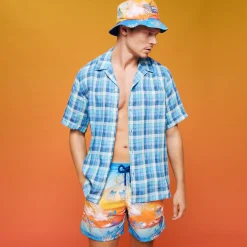 Homme Vilebrequin Chemises^Chemise Bowling Homme Checks - X The Beach Boys