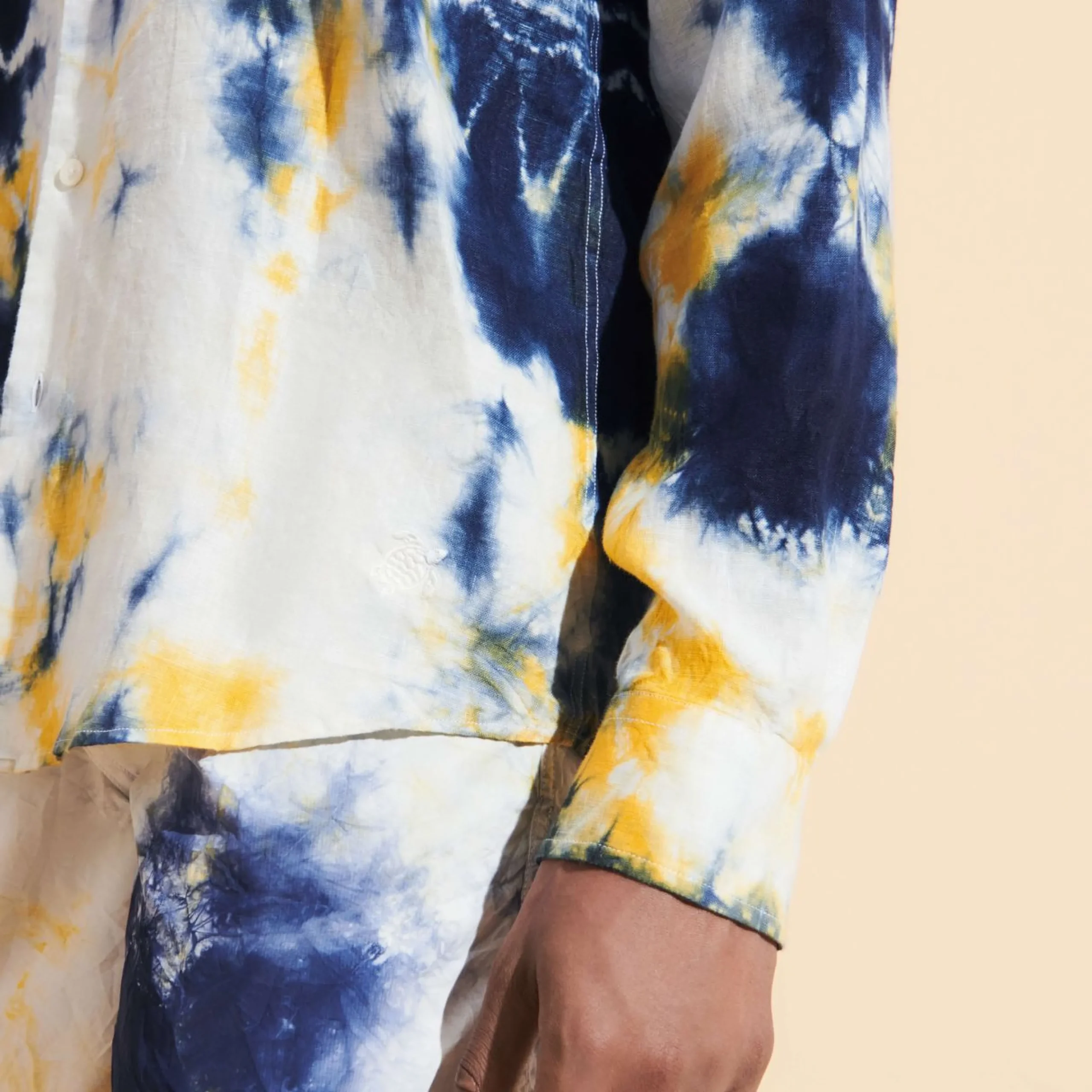 Homme Vilebrequin Chemises^Chemise En Lin Homme Tie & Dye