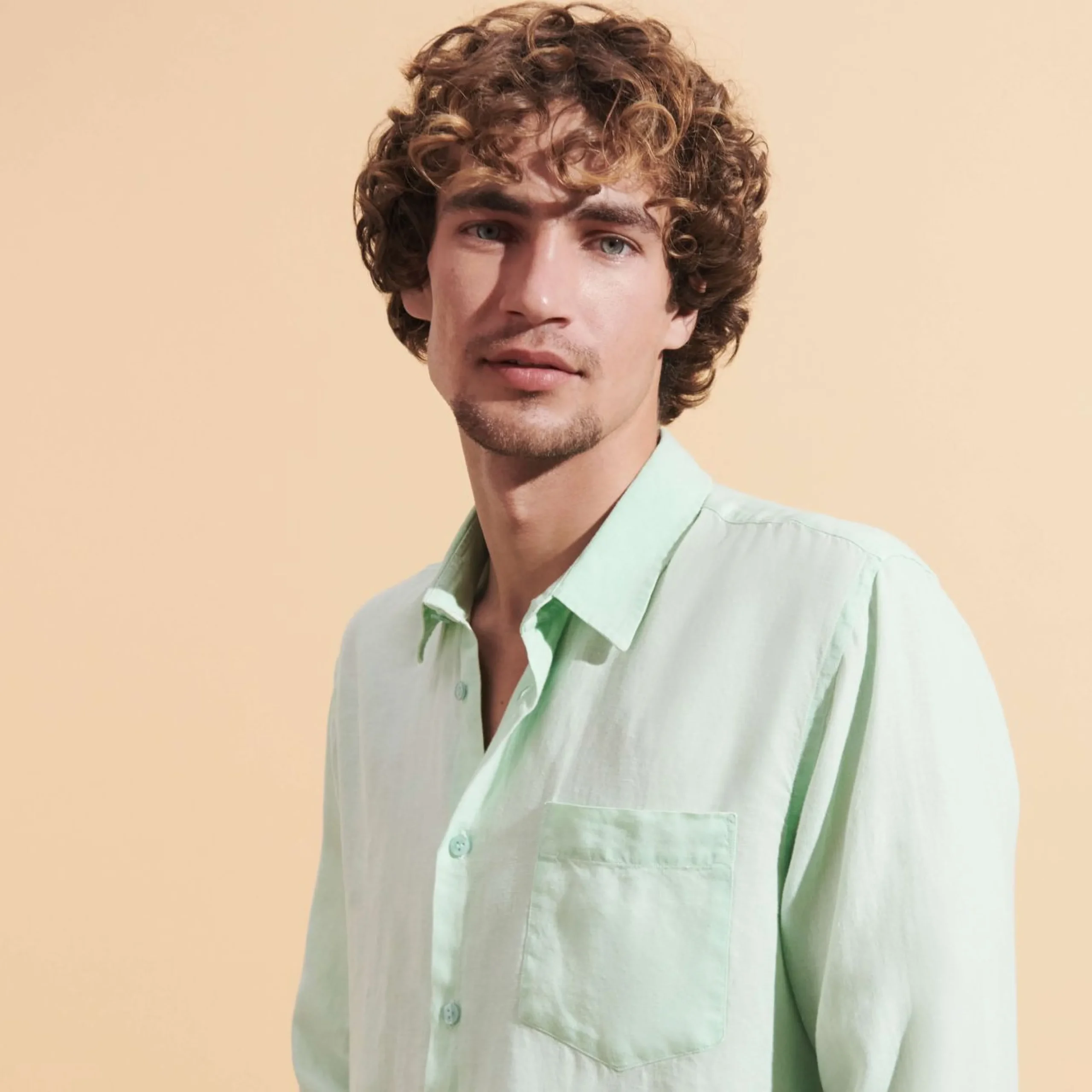 Homme Vilebrequin Chemises^Chemise En Lin Homme Uni
