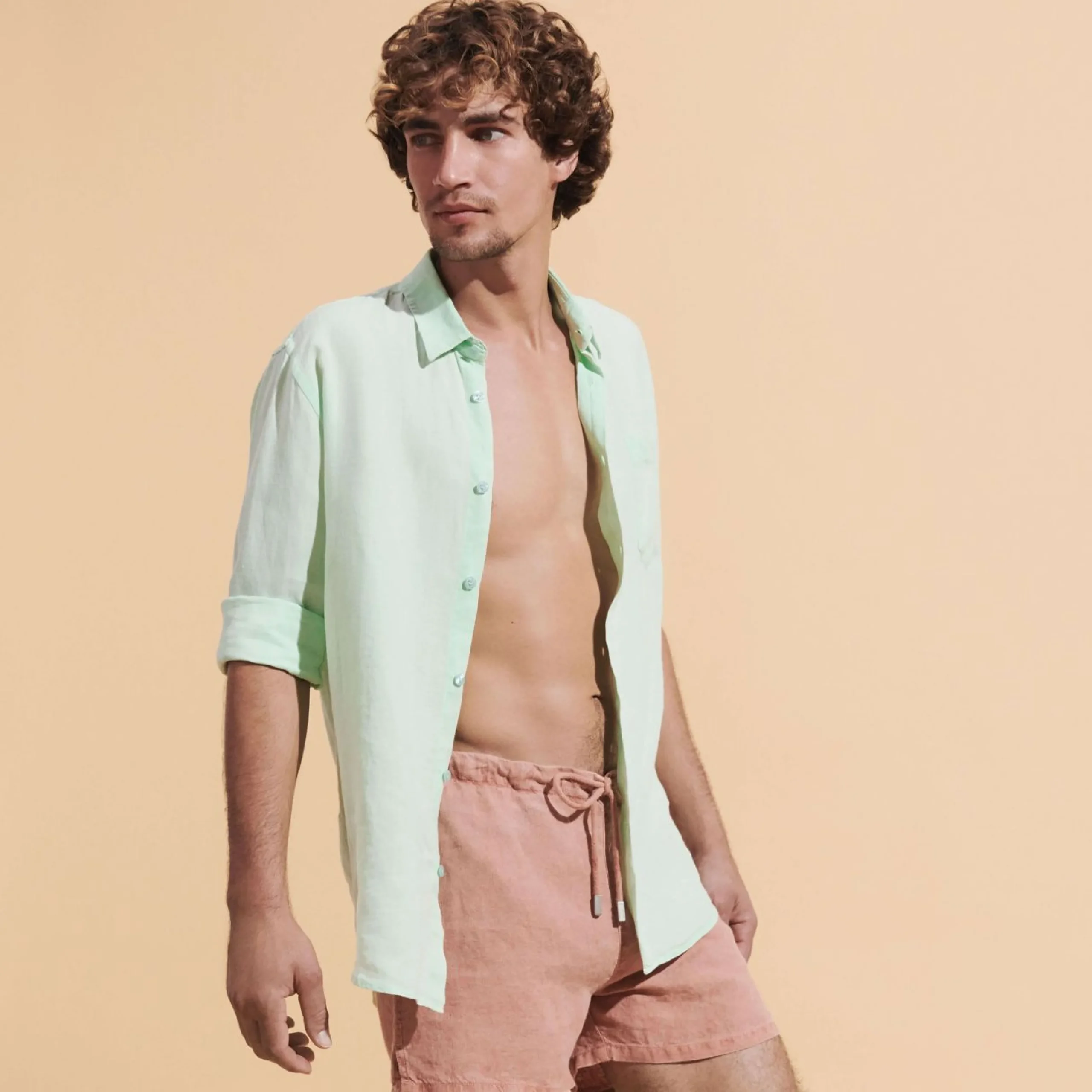 Homme Vilebrequin Chemises^Chemise En Lin Homme Uni