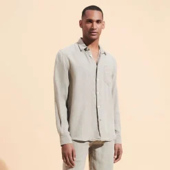 Homme Vilebrequin Chemises^Chemise En Lin Homme Uni