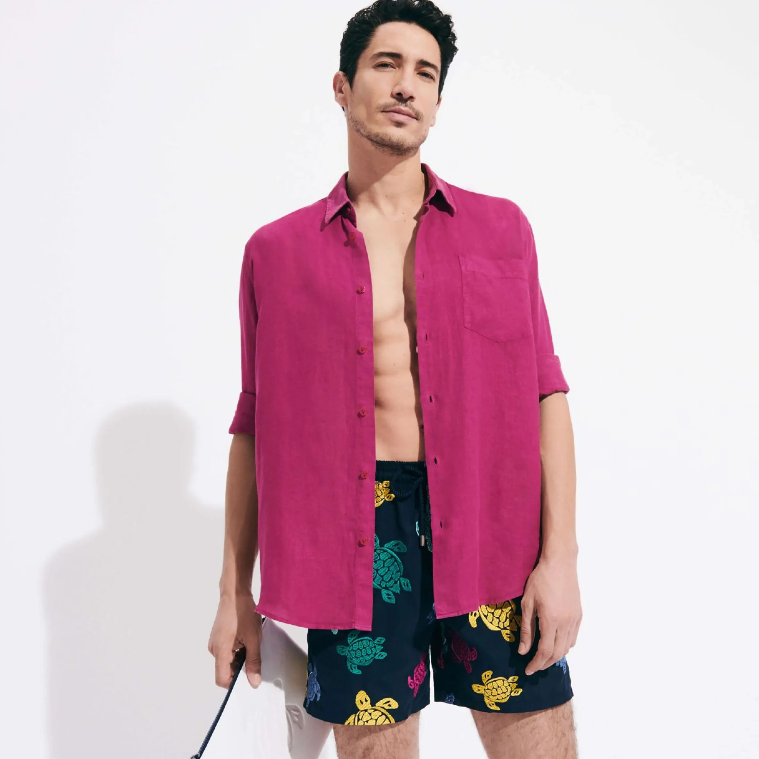 Homme Vilebrequin Chemises^Chemise En Lin Homme Unie