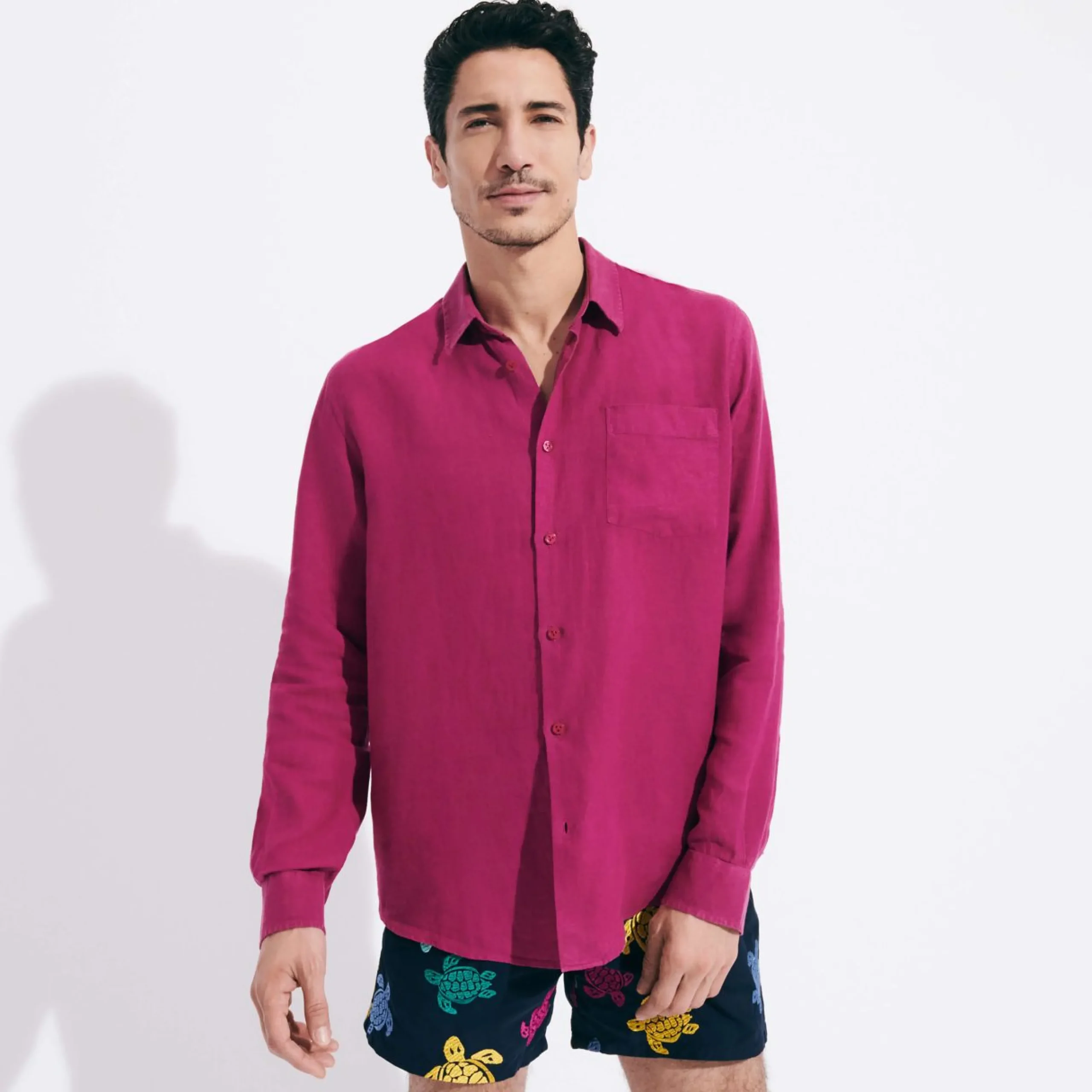 Homme Vilebrequin Chemises^Chemise En Lin Homme Unie