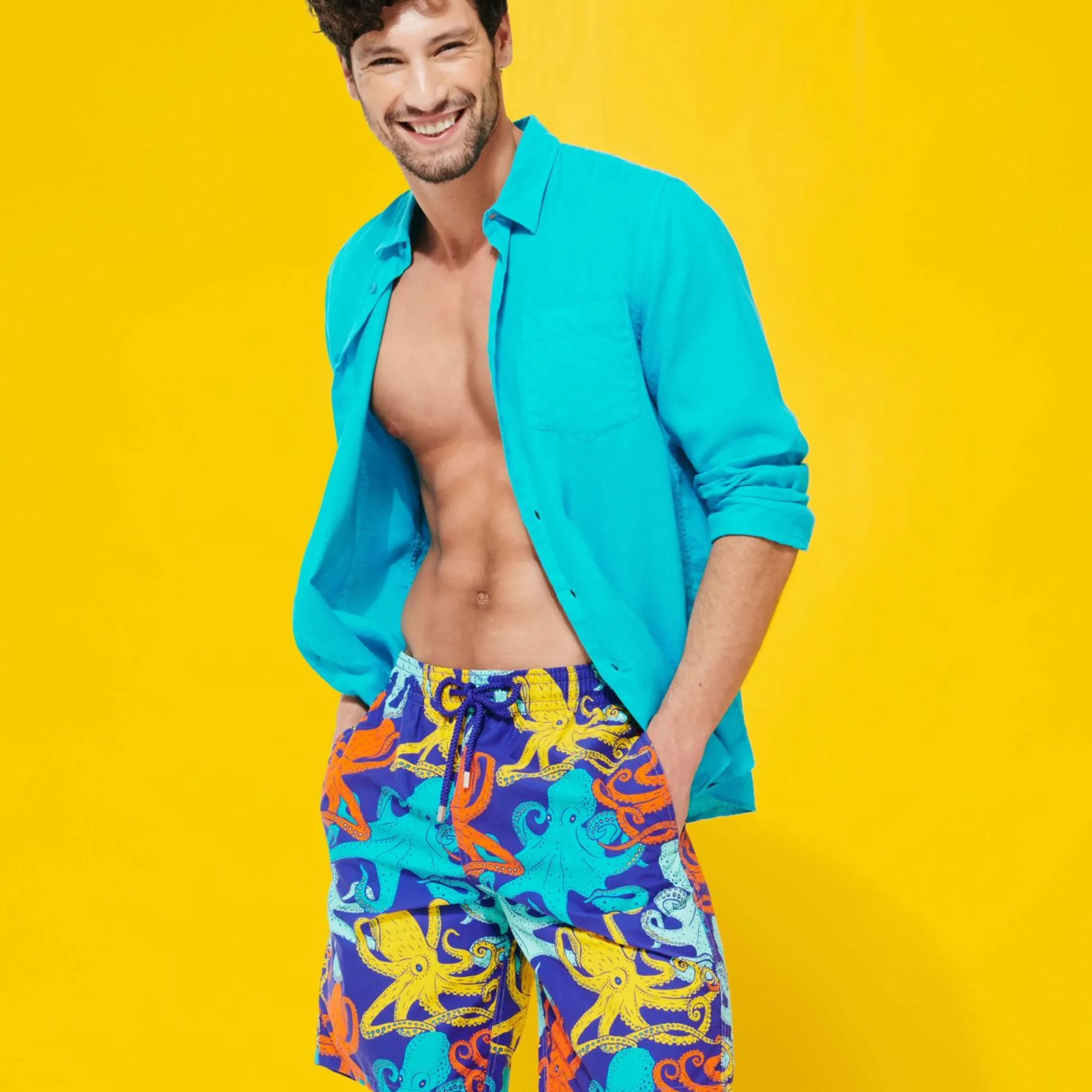 Homme Vilebrequin Chemises^Chemise En Lin Homme Unie