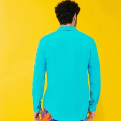Homme Vilebrequin Chemises^Chemise En Lin Homme Unie