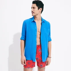 Homme Vilebrequin Chemises^Chemise En Lin Homme Unie