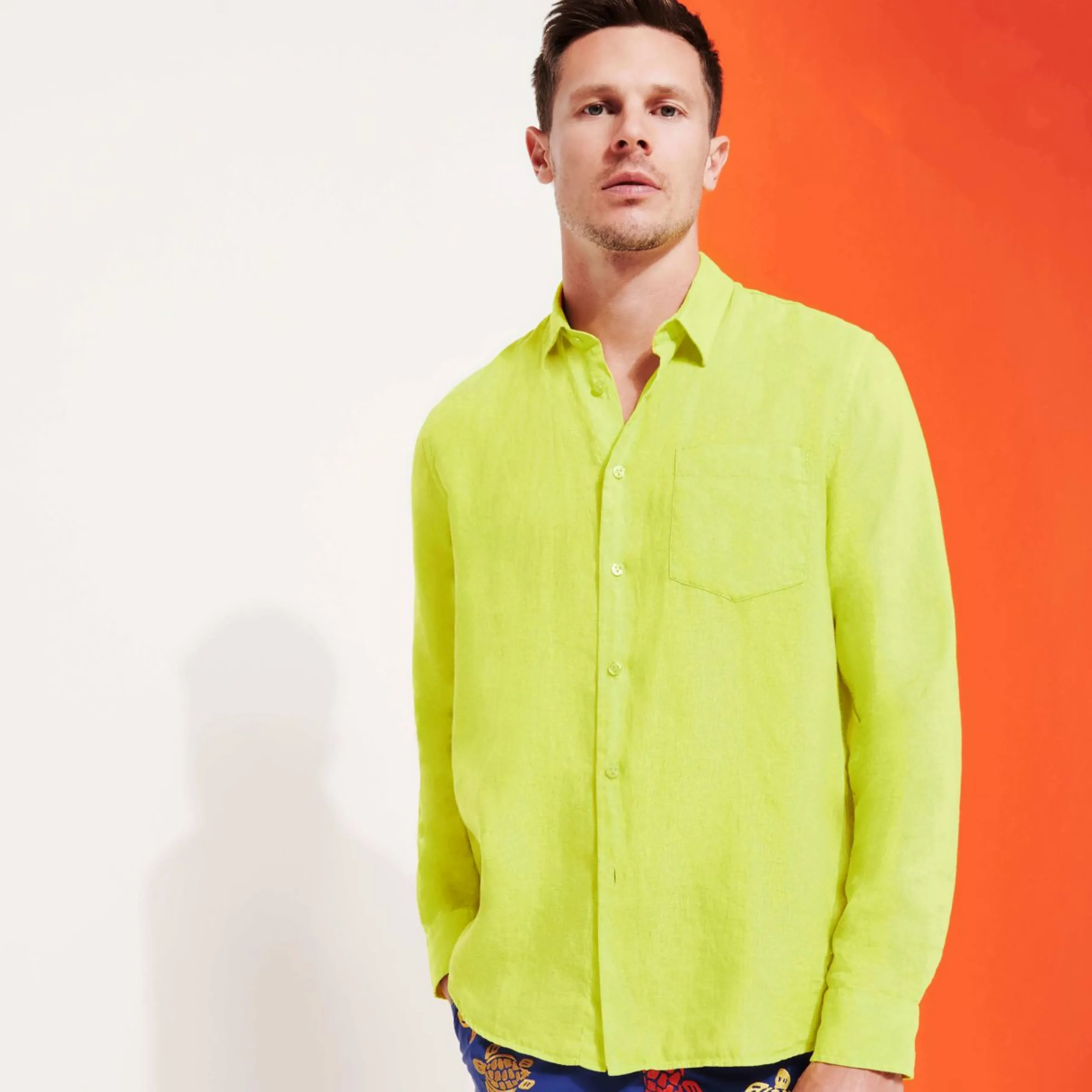 Homme Vilebrequin Chemises^Chemise En Lin Homme Unie