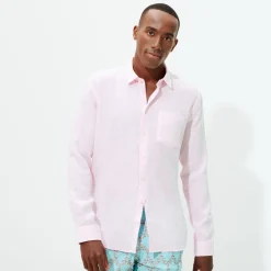 Homme Vilebrequin Chemises^Chemise En Lin Homme Unie
