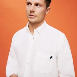 Homme Vilebrequin Chemises^Chemise En Velours Deux Milleraies Homme Uni