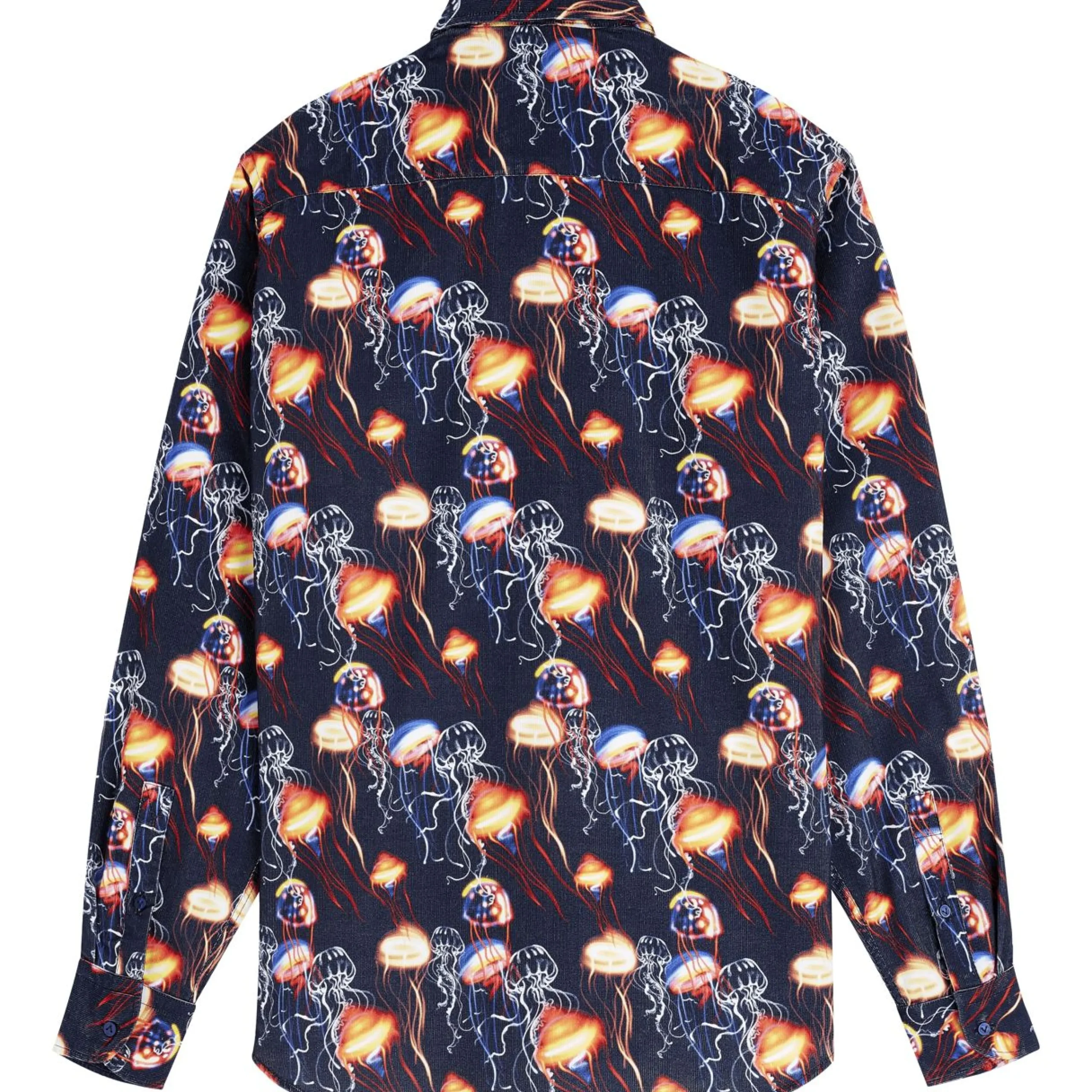 Homme Vilebrequin Chemises^Chemise En Velours Deux Milleraies Homme Neo Medusa