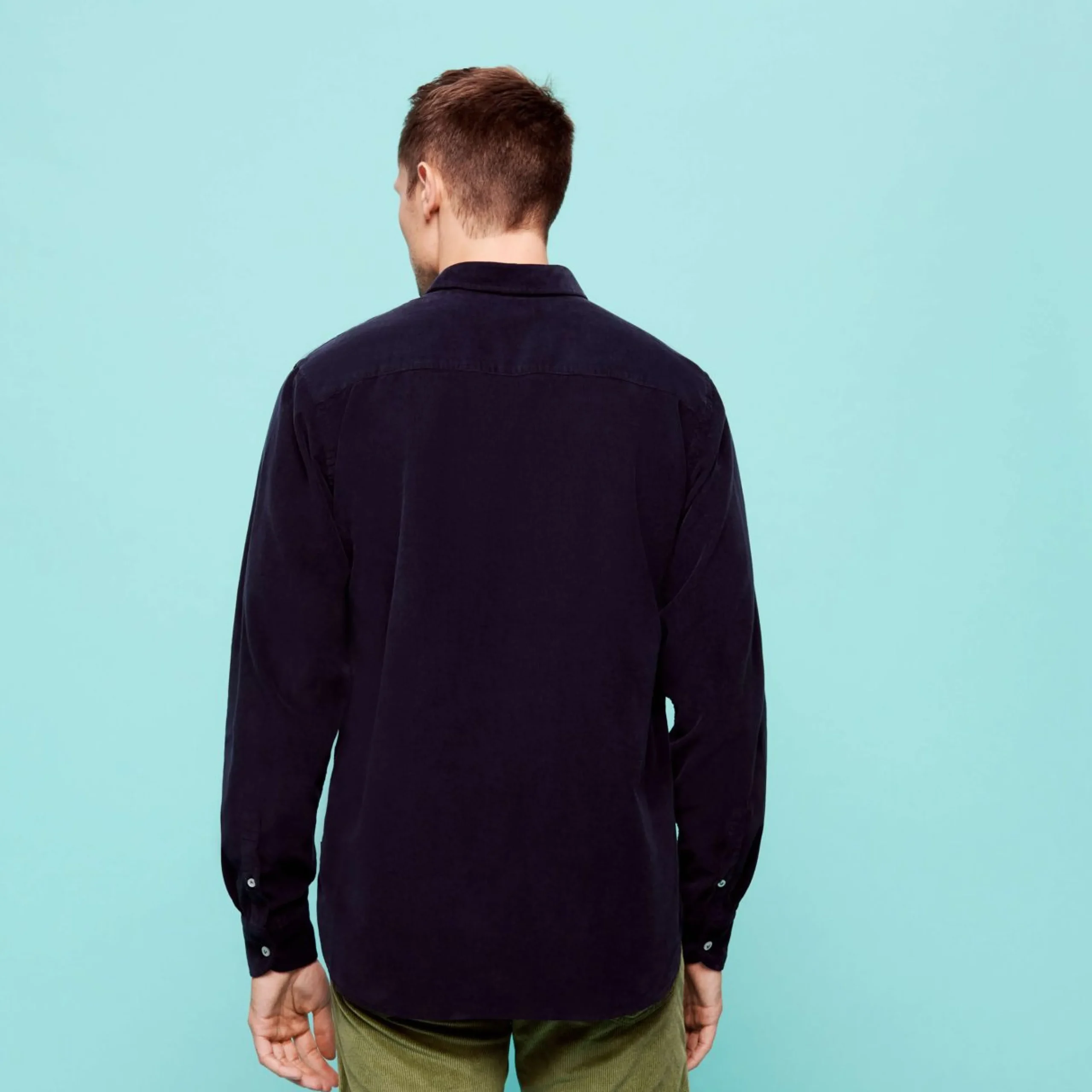 Homme Vilebrequin Chemises^Chemise En Velours Deux Milleraies Homme Uni