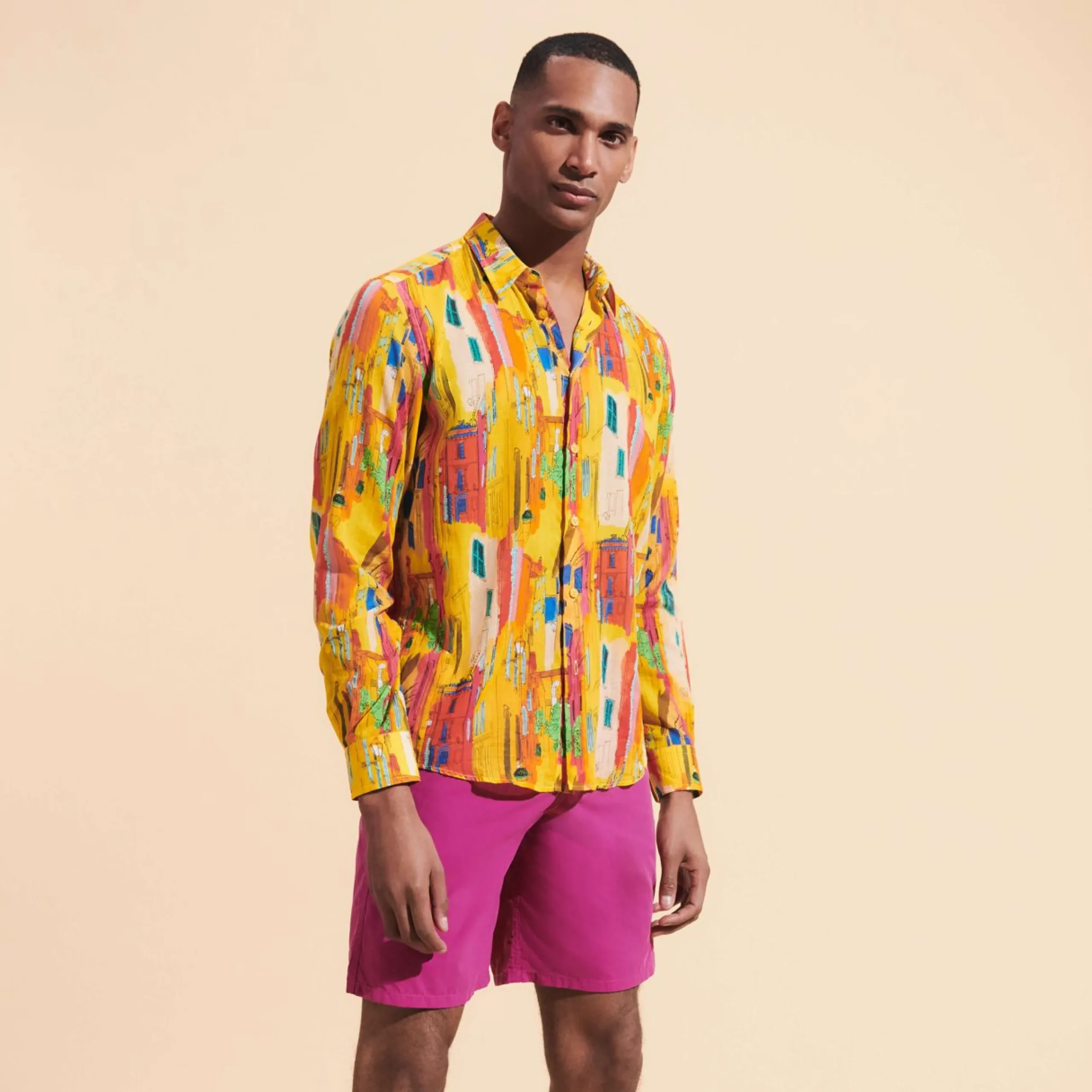 Femme Vilebrequin Chemises^Chemise En Voile De Coton Organique Unisexe Sunny Streets
